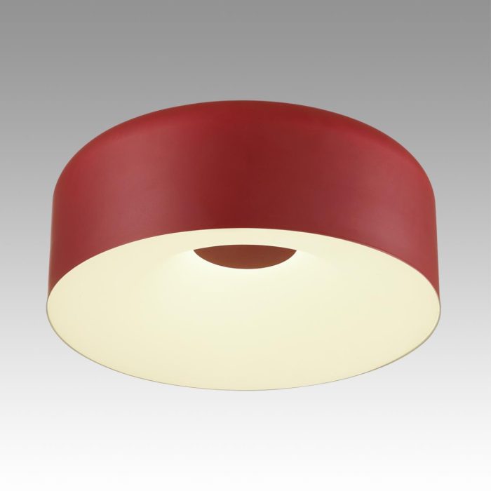 Потолочный светильник SONEX CONFY, белый, красный/цветной, LED, LED 40W, 4000K
