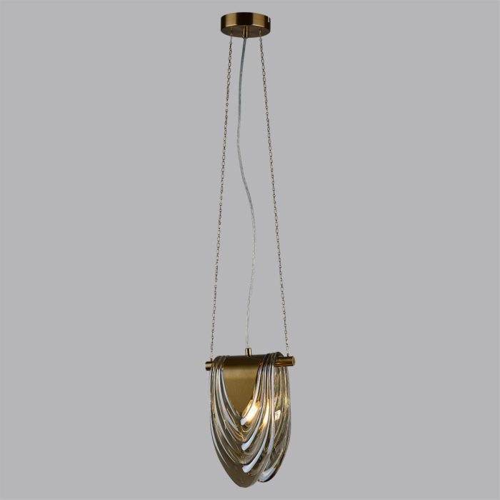Подвесной светильник LUMION OCHRE, латунь/коричневый, E14, 40W
