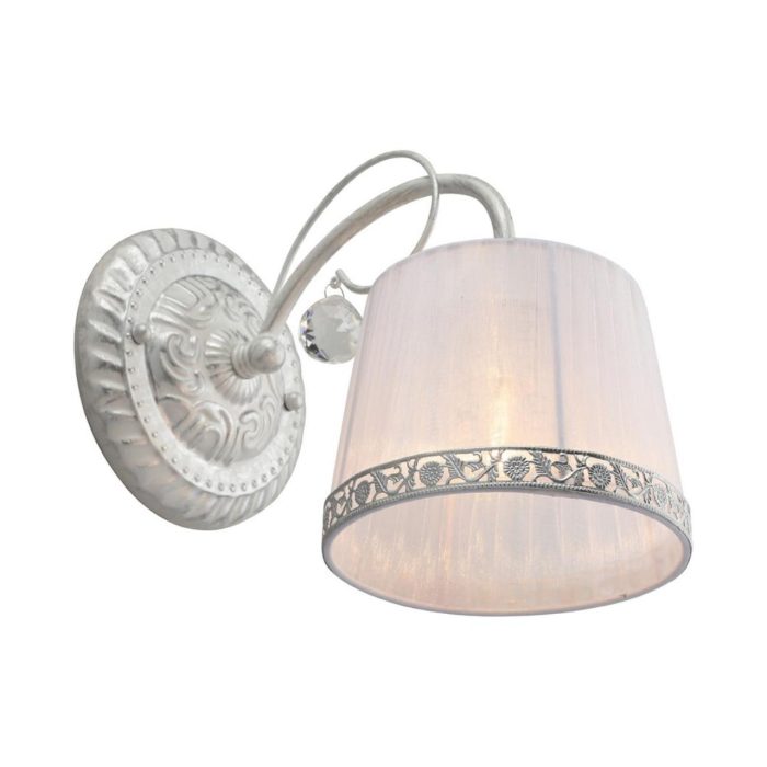 Бра Omnilux Campovaglio OML-54111-01, белое серебро + белый + прозрачный