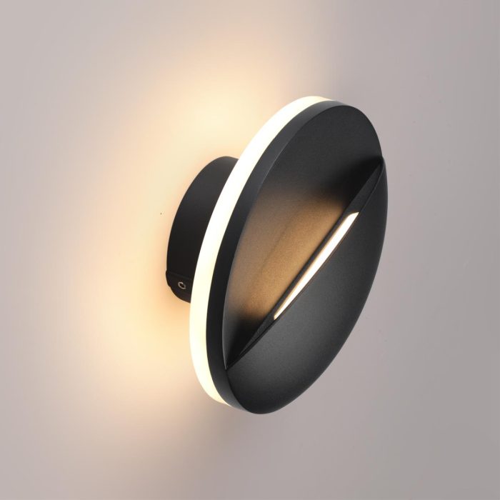 Бра NOVOTECH HALO, черный, LED, LED 10W, 3000K