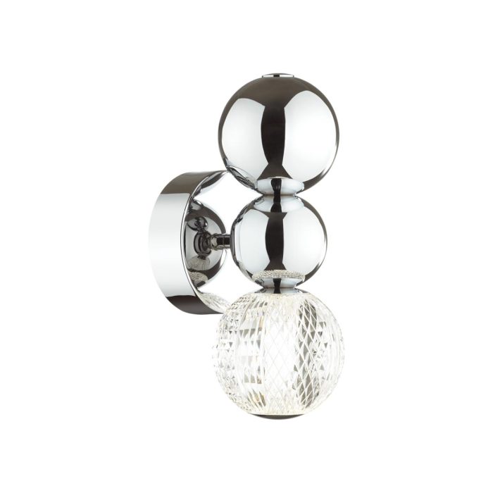 Бра ODEON LIGHT CRYSTAL, хром/прозрачный, LED, LED 4W, 4000K