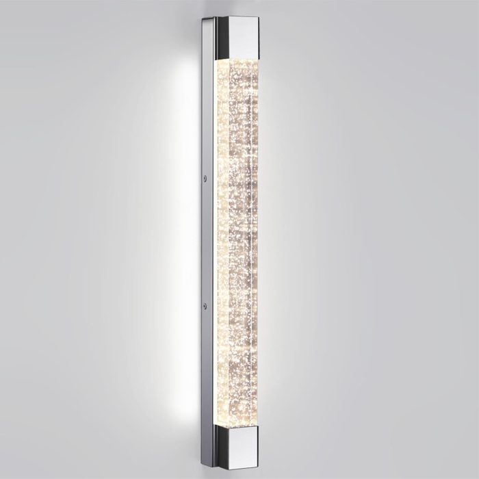 Бра ODEON LIGHT MIRADA, хром/прозрачный, LED, LED 12W, 4000K