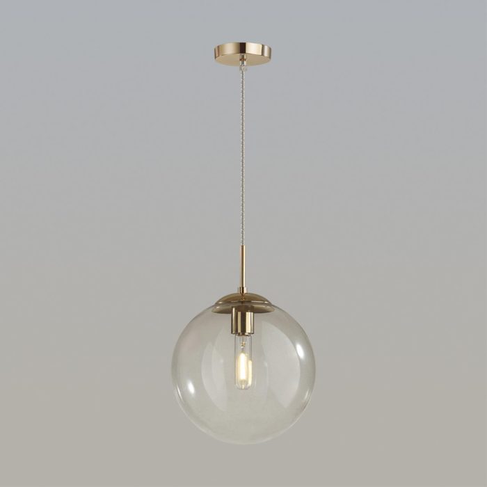 Подвесной светильник LUMION SUMMER, золотой/прозрачный, E27, 60W