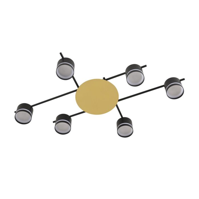 Подвесной светильник LUMION BENUA, золотой, черный/черный, золотой, GX53 LED, LED 42W