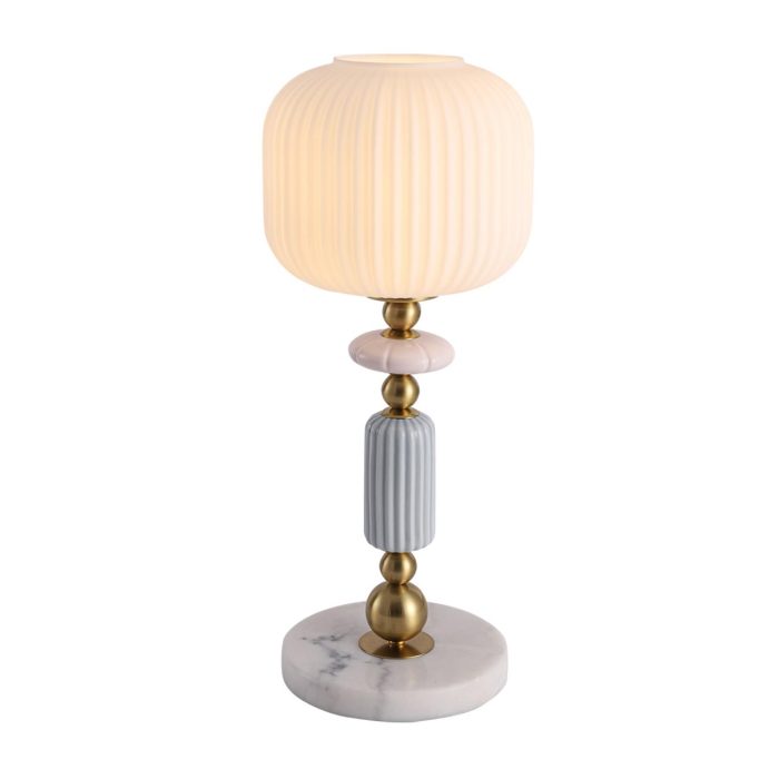 Настольная лампа LUMION ALEGRA, бронза, белый/бронзовый, E27, 40W