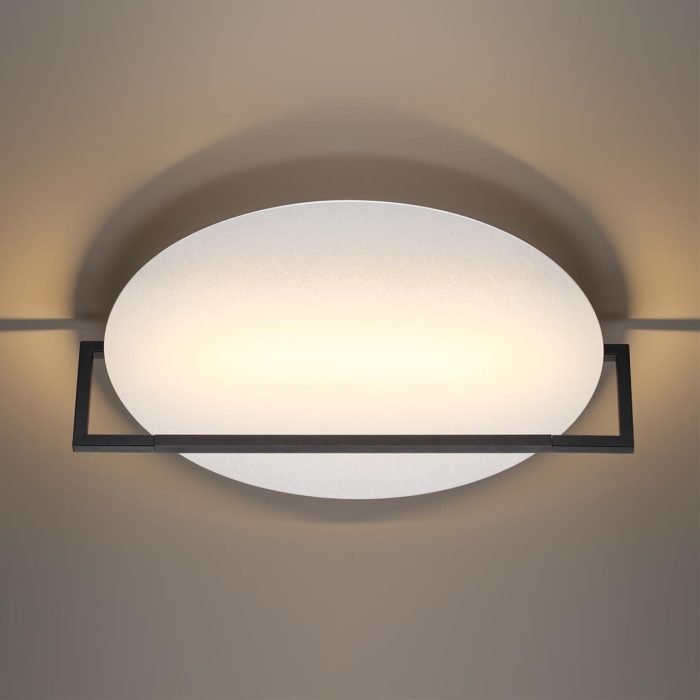 Настенно-потолочный светильник ODEON LIGHT LUNAR, черный, LED, LED 20W, 3000K