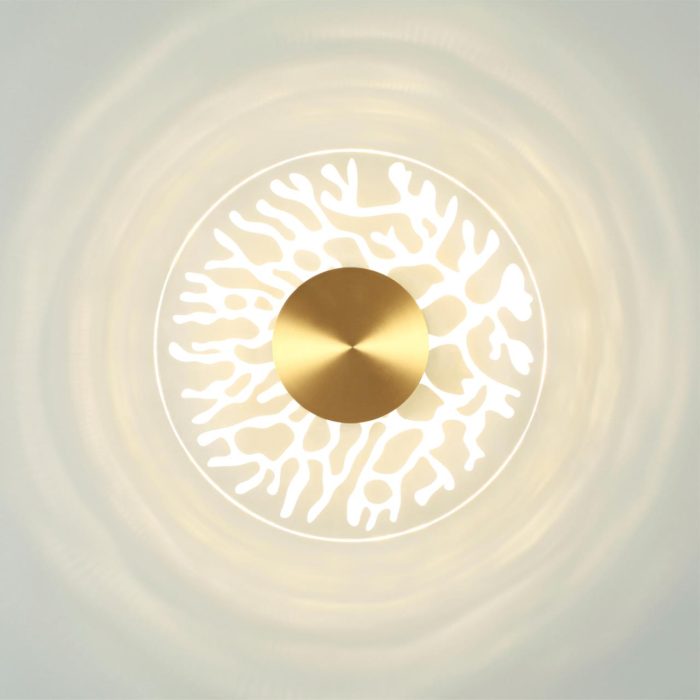 Бра ODEON LIGHT SOLARIS, античная бронза/античная бронза, латунь, LED, LED 9W, 3000K