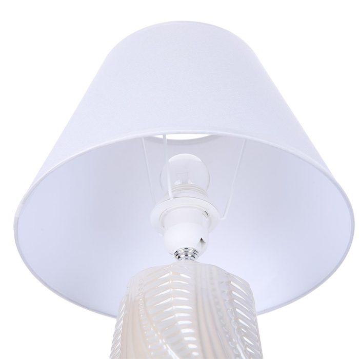 Настольная лампа LUMION SINNA, белый, жемчужный/белый, E27, 60W