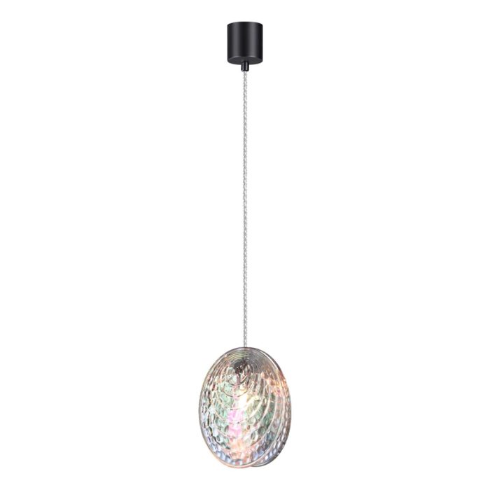 Подвесной светильник ODEON LIGHT MUSSELS, черный/перламутровый, G9, 40W