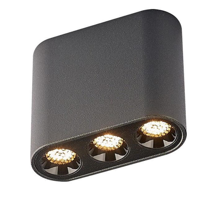 Потолочный светильник ODEON LIGHT SMALL, черный, LED, LED 8W, 3000K