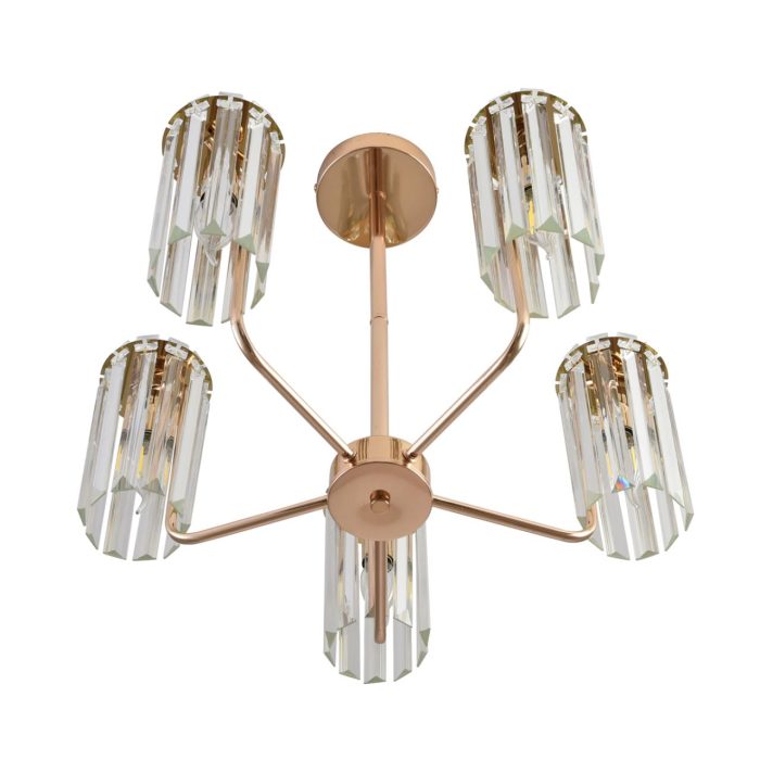 Подвесной светильник LUMION FAVLA, золото, прозрачный/золотой, E14, 200W