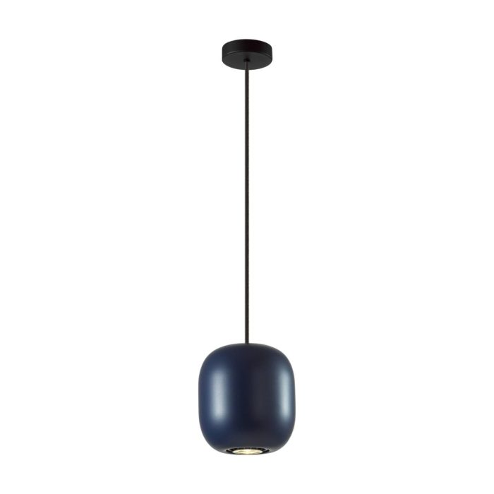 Подвесной светильник ODEON LIGHT COCOON, черный/темн синий, GU10, LED 4W
