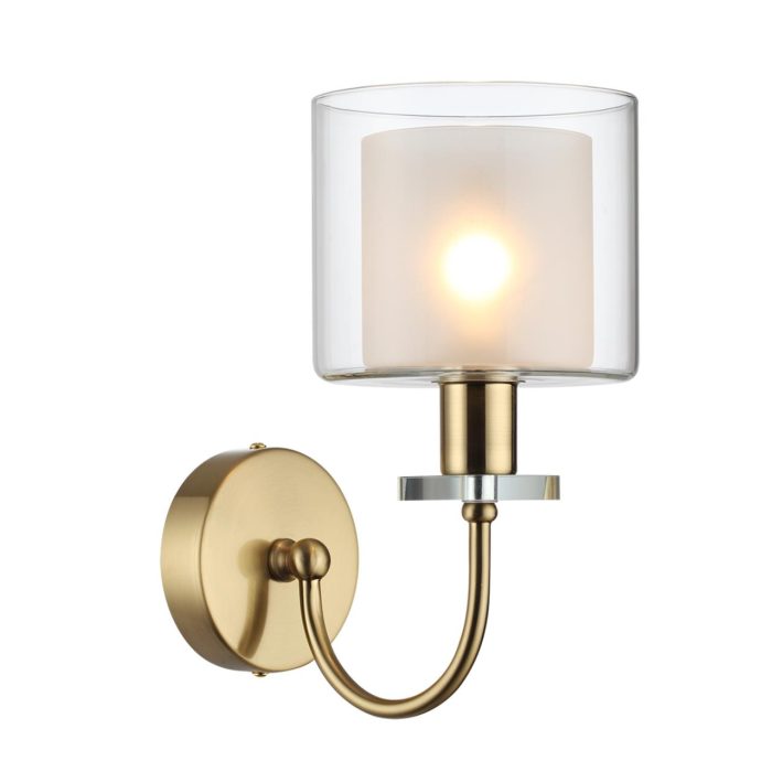 Бра ODEON LIGHT SAGA, античная бронза/прозрачный, E14, 40W