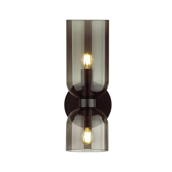 Бра ODEON LIGHT ORINOCO, черный/дымчатый, E14, 120W