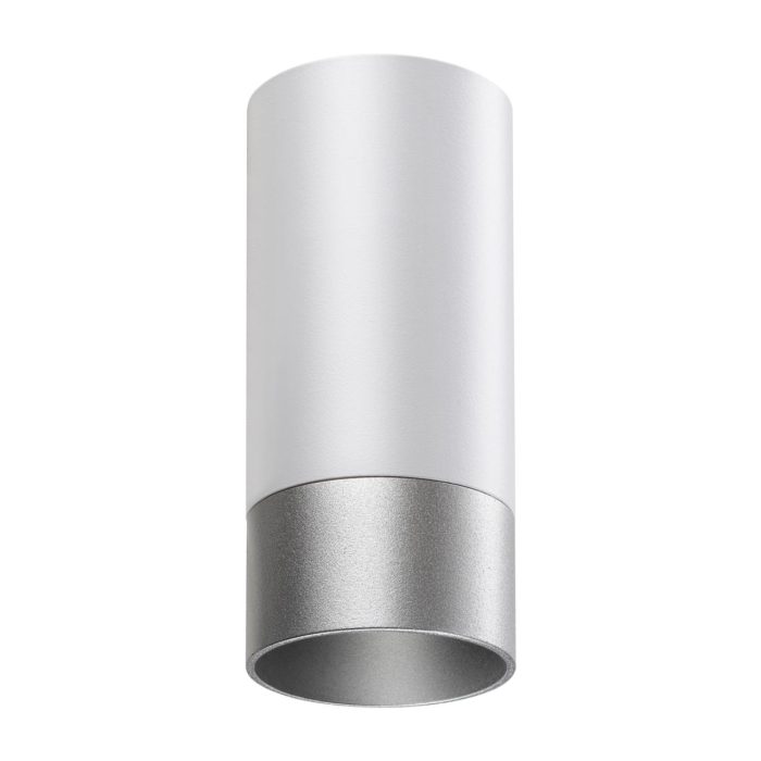 Светильник накладной NOVOTECH SLIM, белый/серебро, GU10, 9W