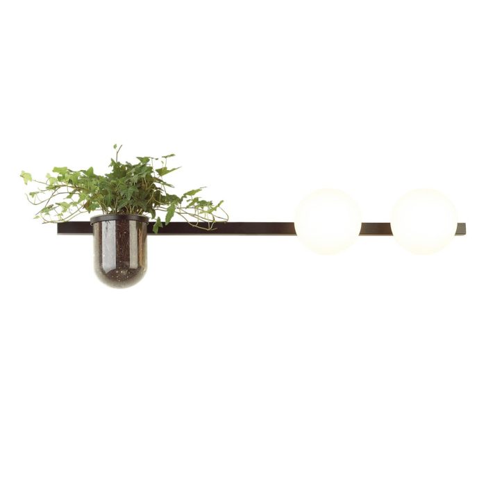 Бра ODEON LIGHT FLOWER, черный/белый, E14, 80W