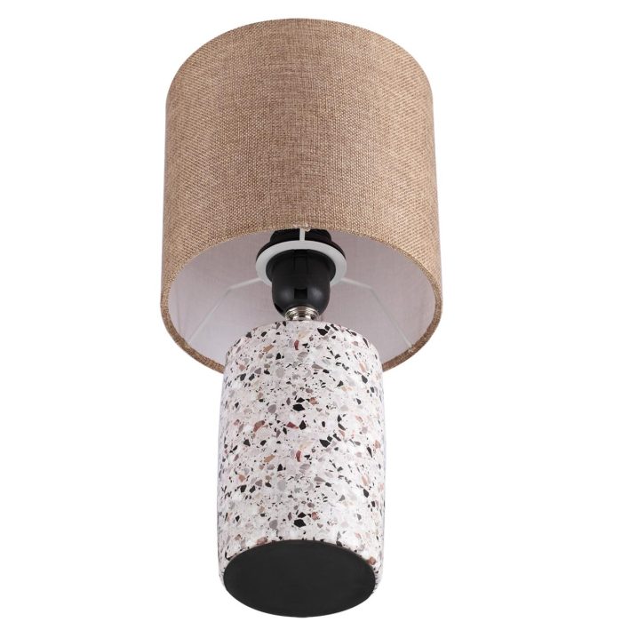 Настольная лампа LUMION TERAZIO, бежевый, коричневый/коричневый, E27, 60W