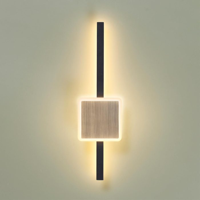 Бра ODEON LIGHT STILO, черный/антич бронза, LED, LED 12W, 3000K
