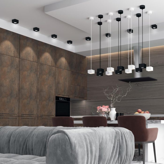 Настенно-потолочный светильник NOVOTECH PATERA, черный, LED, LED 12W, 4000K