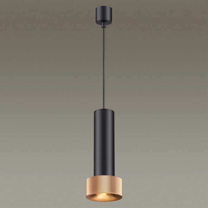 Подвесной светильник ODEON LIGHT AFRA, черный/золотой, GU10 LED, 5W