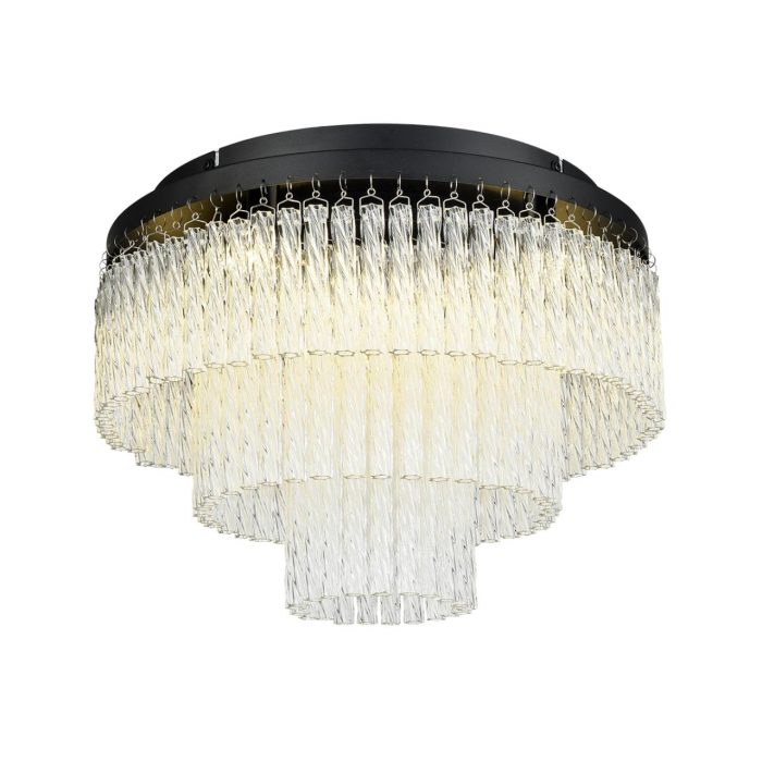 Потолочный светильник LUMION SPIRALS, черный, прозрачный/черный, G9, 220W
