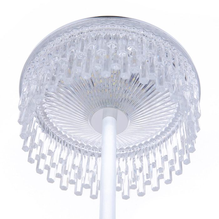 Настольная лампа LUMION SATIANA, серебро, белый, прозрачный/белый, хром, LED, LED 7W, 4000K