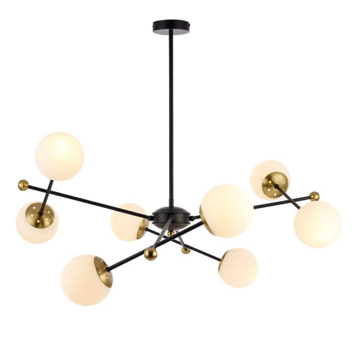 Потолочный светильник LUMION MELODY, черный, золотой/белый, E14, 320W