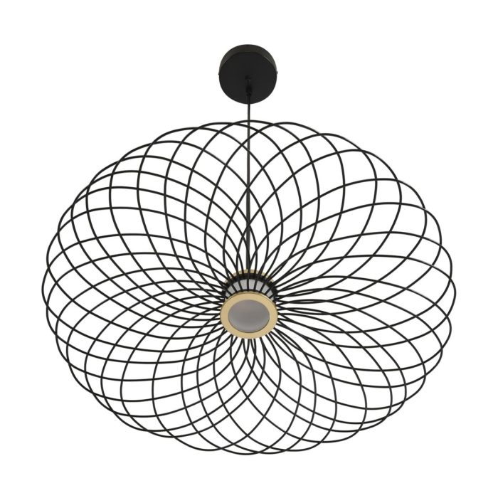 Подвесной светильник LUMION CAMOMILE, черный, LED, LED 10W, 3000K