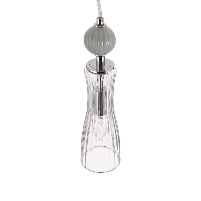Подвесной светильник LUMION EMILY, хром, серый, прозрачный/хром, серый, E14, 40W