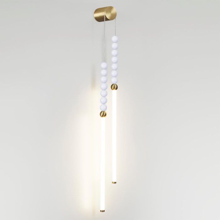 Бра ODEON LIGHT MONELLA, античная бронза/белые бусы из акрила, LED, LED 16W, 3500K