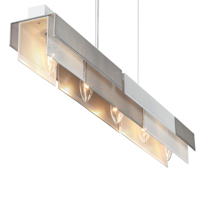 Подвесной светильник LUMION DANA, белый, никель/белый, E14, 200W