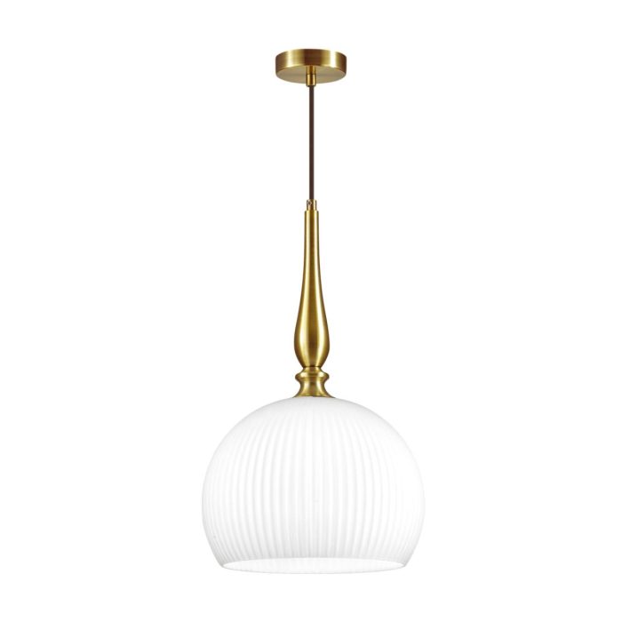 Подвесной светильник ODEON LIGHT RUNGA, белый/бронзовый, E27, 60W
