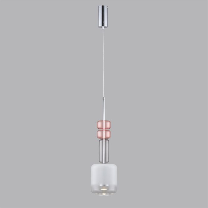Подвесной светильник LUMION VERONA, хром, белый, розовый, серый/хром, GU10, 50W