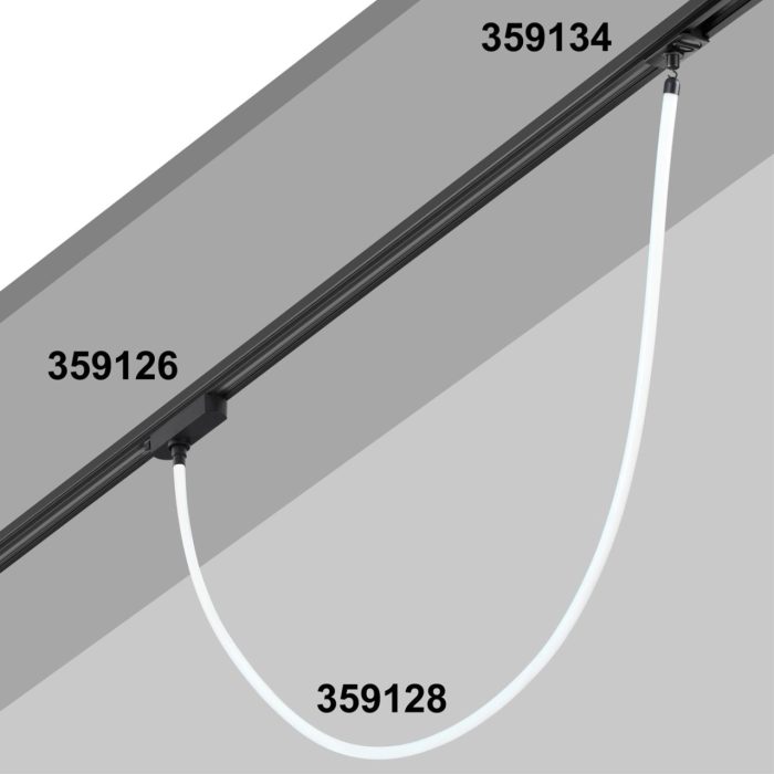 Трековый светильник NOVOTECH RAMO, черный, LED, LED 14W, 3000K