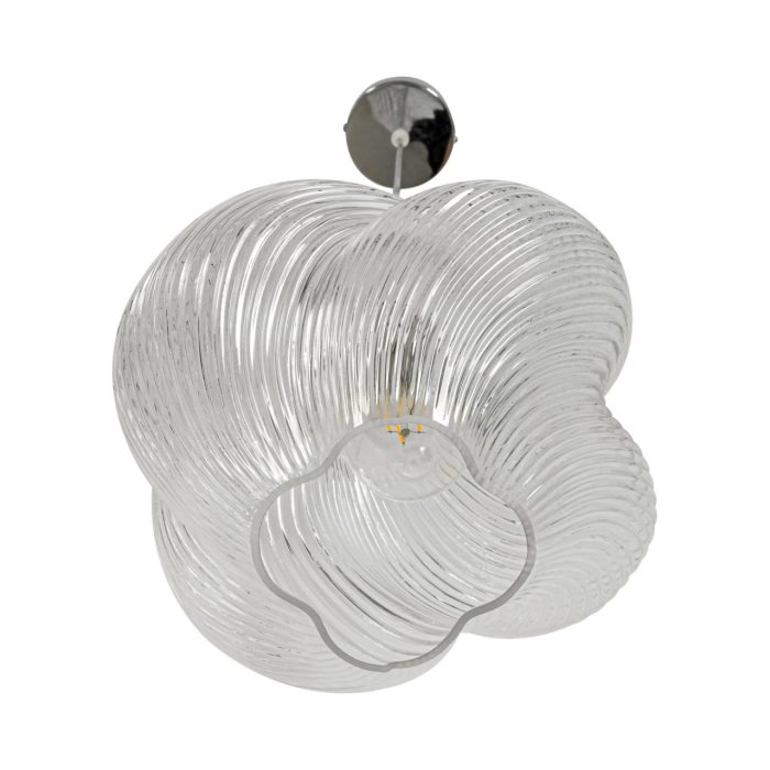 Подвесной светильник LUMION TIDE, хром, прозрачный/хром, E27, 60W