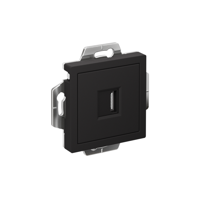 AtlasDesign розетка HDMI, механизм, карбон