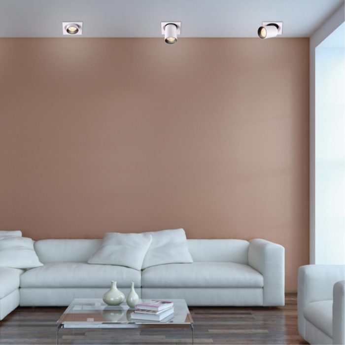 Встраиваемый светильник NOVOTECH LANZA, белый/черный, LED, LED 12W, 3000K