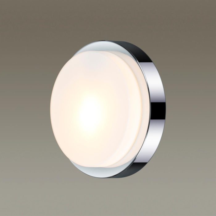 Настенно-потолочный светильник ODEON LIGHT HOLGER, хром/белый, E14, 40W