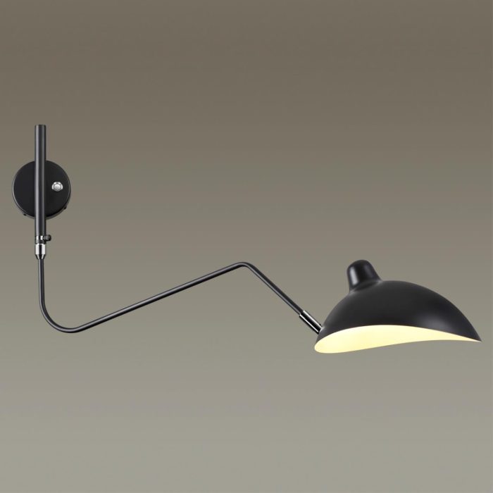 Бра ODEON LIGHT KERBI, черный/хром, E27, 40W