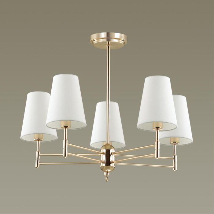 Потолочный светильник LUMION DORIS, золотой, белый/золотой, E14, 200W