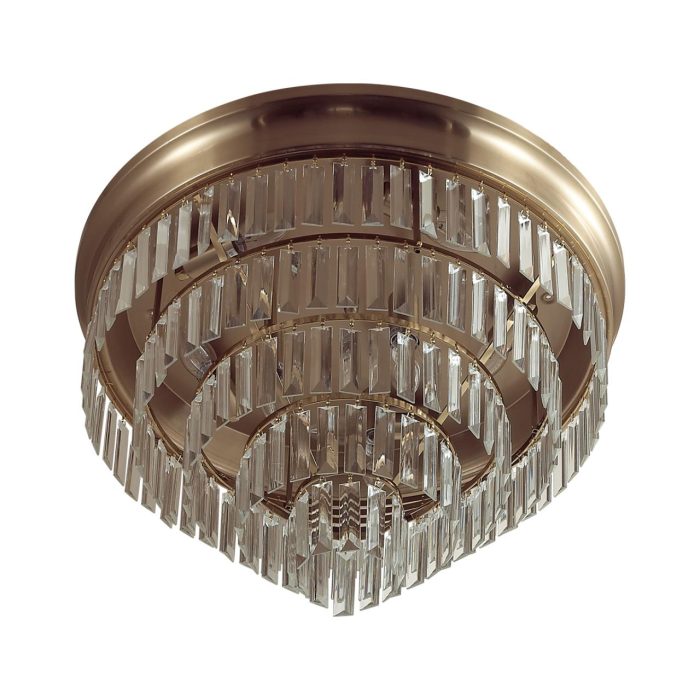 Потолочный светильник LUMION ZAHA, латунь, прозрачный/латунь, E14, 320W