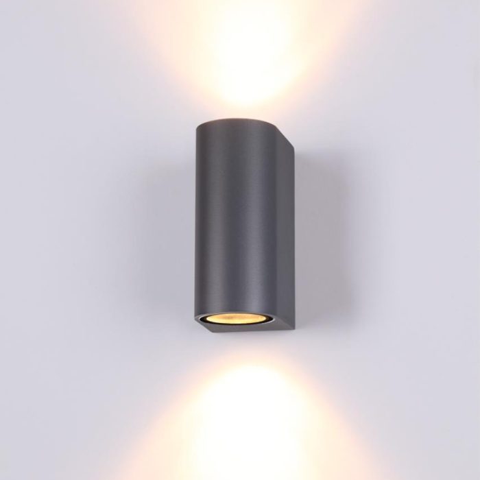 Уличный светильник NOVOTECH LANDSCAPE, темно-серый/серый, черный, GU10, 100W