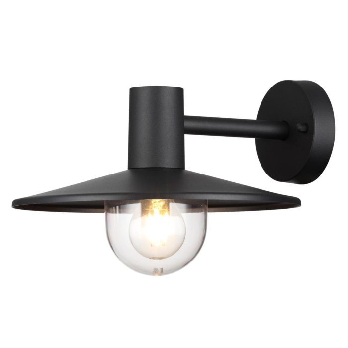 Бра ODEON LIGHT FURCADIA, черный/прозрачный, E27, 40W