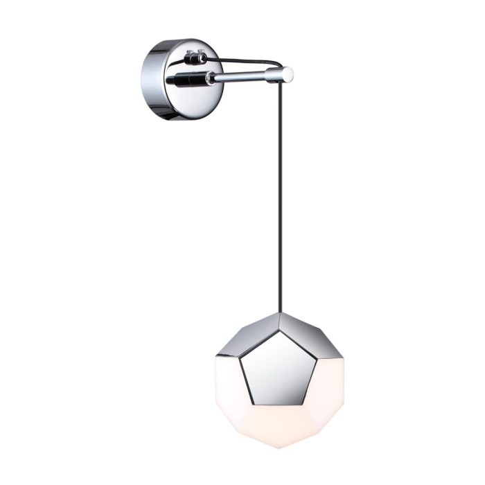 Бра ODEON LIGHT BINGO, хром/белый, LED, LED 7W, 4000K