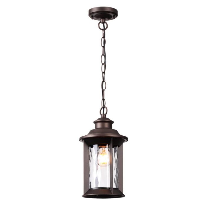 Подвесной светильник ODEON LIGHT MAVRET, темно-коричневый/прозрачный, E27, 60W