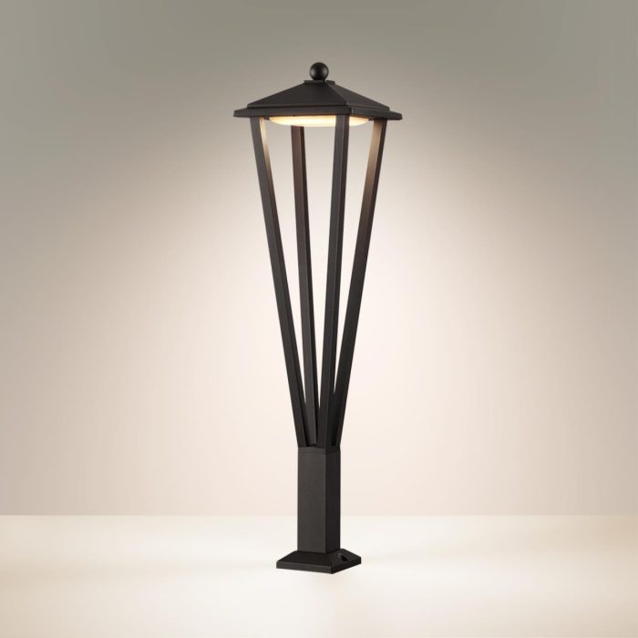 Уличный светильник ODEON LIGHT BEARITZ, черный, LED, LED 12W, 3000K
