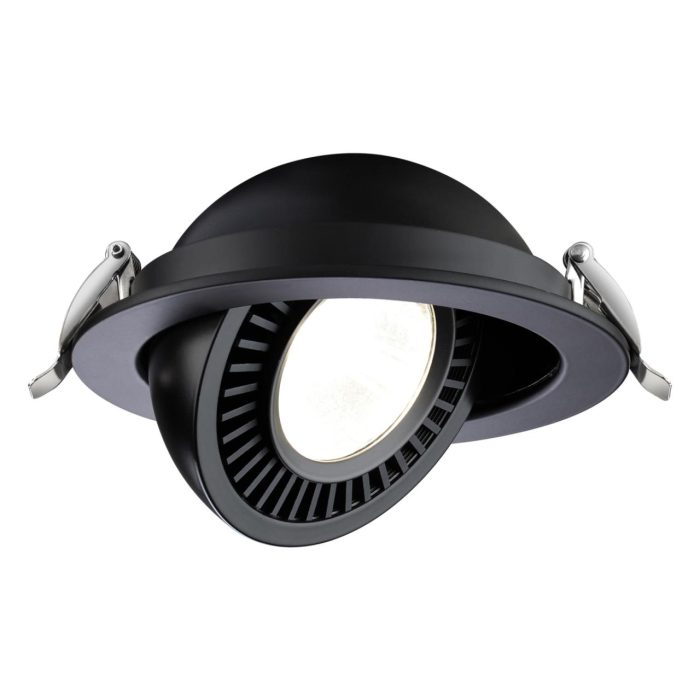 Встраиваемый светильник NOVOTECH GESSO, черный, LED, LED 18W, 4000K