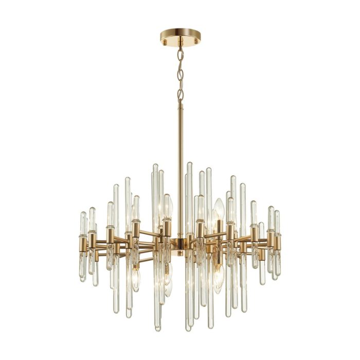 Люстра ODEON LIGHT STIKA, золотой/прозрачный, E14, 400W