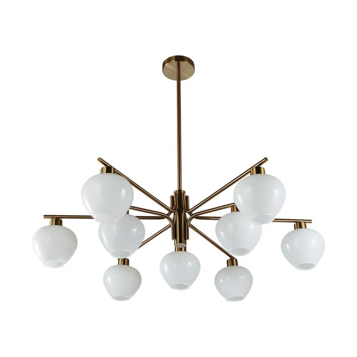 Люстра LUMION CARMELA, латунь, белый/латунь, E14, 360W