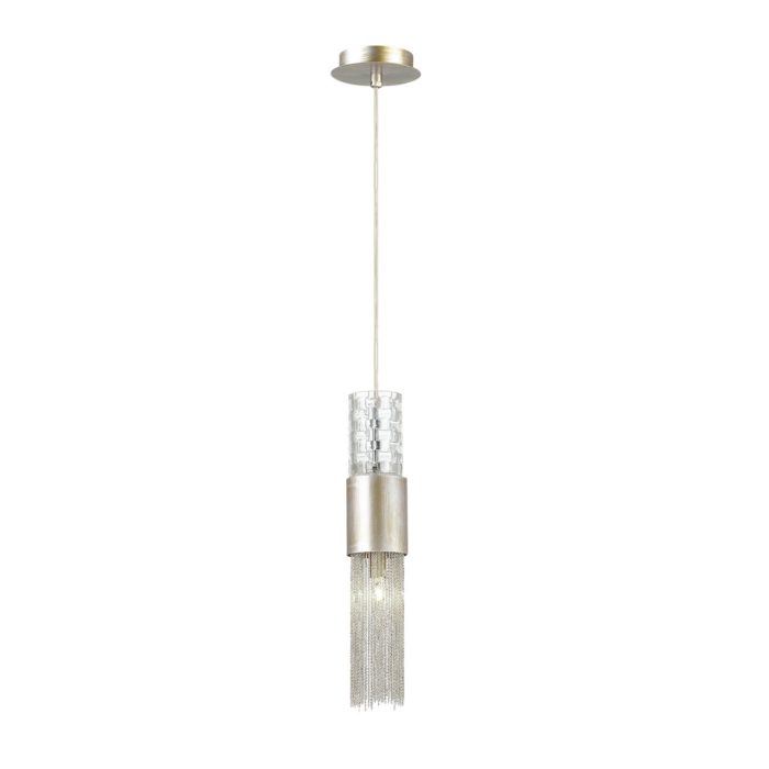 Подвесной светильник ODEON LIGHT PERLA, серебристый/металл цепочки, G9 LED, 5W